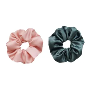 NOLITOY Elegant Satin Head Hair Ring 2 Pack Fashion Hair Ties Ponytail Holder Soft Comfortable for Women's Headdress