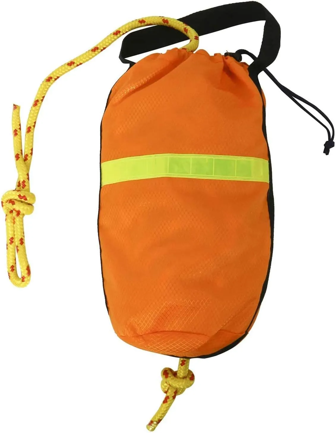 NovelBee Rescue Throw Rope Bag with 5/16 Inch x 100 Feet Braided Floating Polypropylene Line for Kayak and Boat Emergency