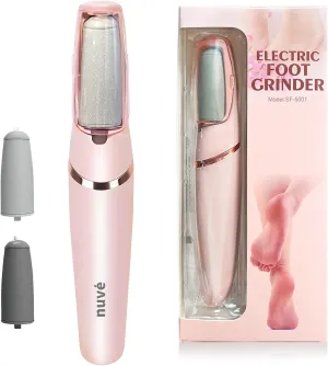 Nuve Smooth Pedicure Wand, Electric Callus Remover for Feet, Portable Smooth Pedicure Stick, Callus Removal Tool, Waterproof, for Treating Dry Cracked Heels, Calluses and Dead Skin.