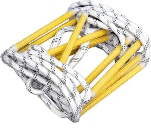 Nylon Soft Fire Ladder Rope Safety Rope Emergency Fire Escape Ladder Lightweight Kids Adults Outdoor Climbing Rope Emergency Evacuation/3M/10Ft