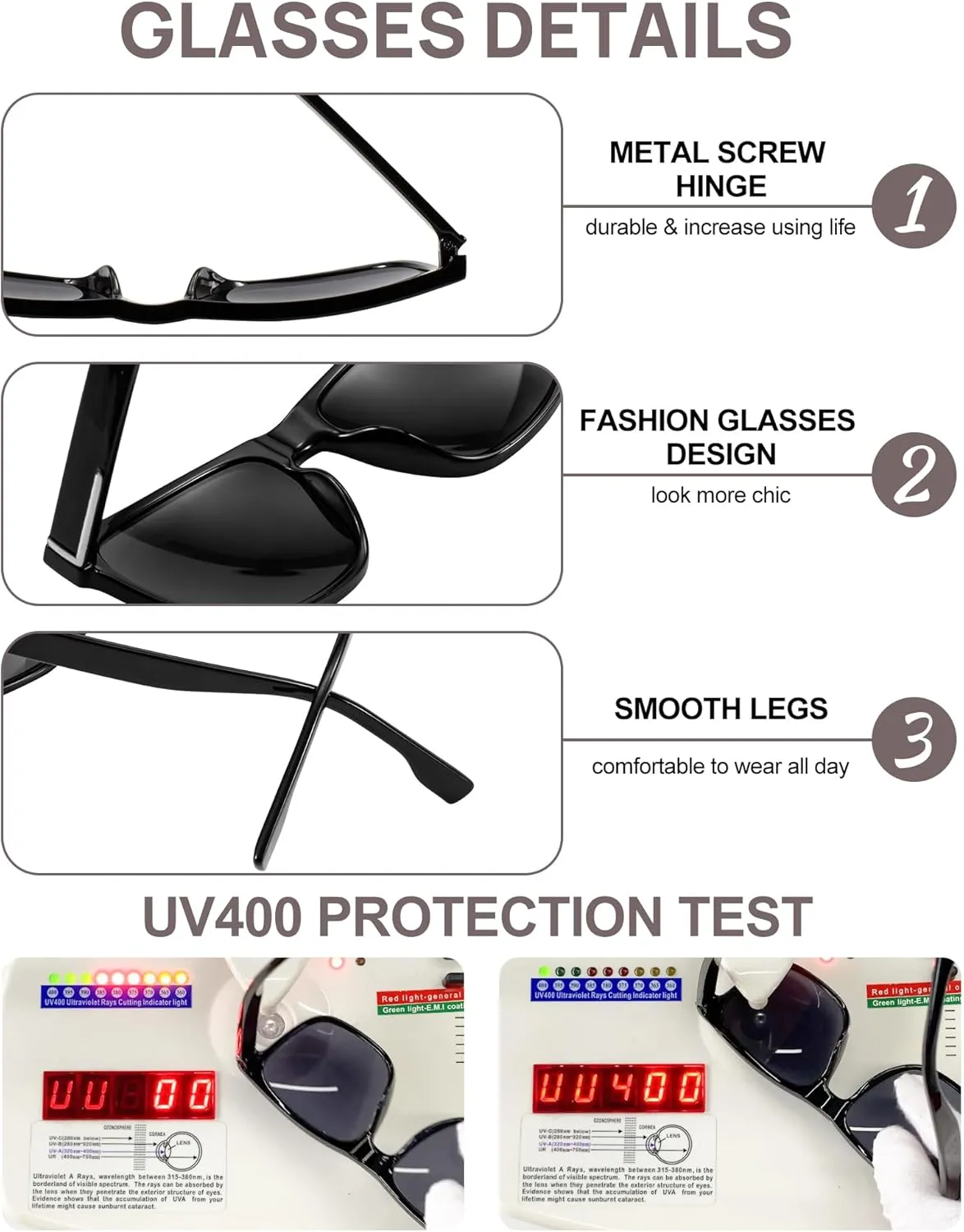 OCCI CHIARI Large Reading Sunglasses for Men Vintage Sun Readers Full Lens Reader 1.0 1.25 1.5 1.75 2.0 2.25 2.5 2.75 3.0 3.5