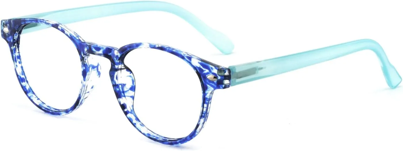 OCCI CHIARI Lightweight Designer Acetate frame Stylish Reading Glasses For Women (Purplish Blue, 0)