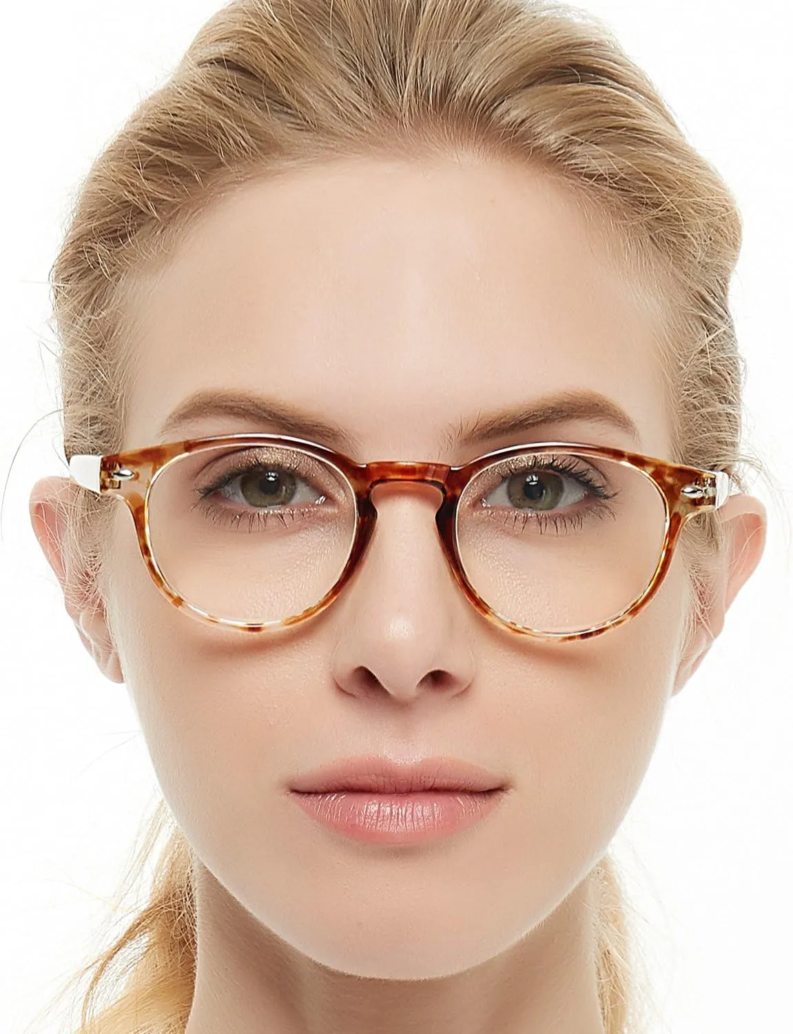 OCCI CHIARI Lightweight Designer Acetate frame Stylish Reading Glasses For Women (Yellow, 4.00)