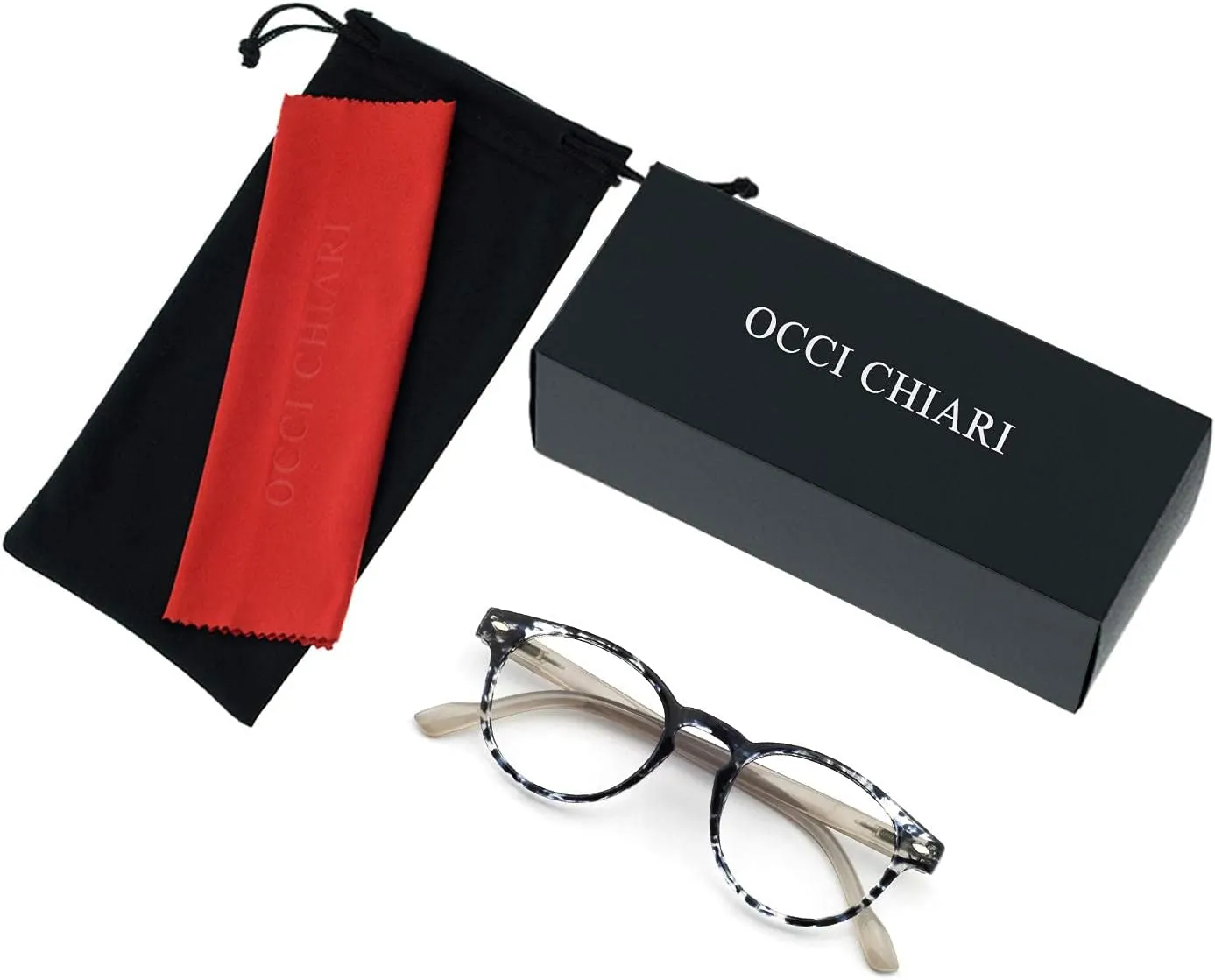 OCCI CHIARI Lightweight Designer Plastic frame Stylish Reading Glasses For Women(Black,1.0)