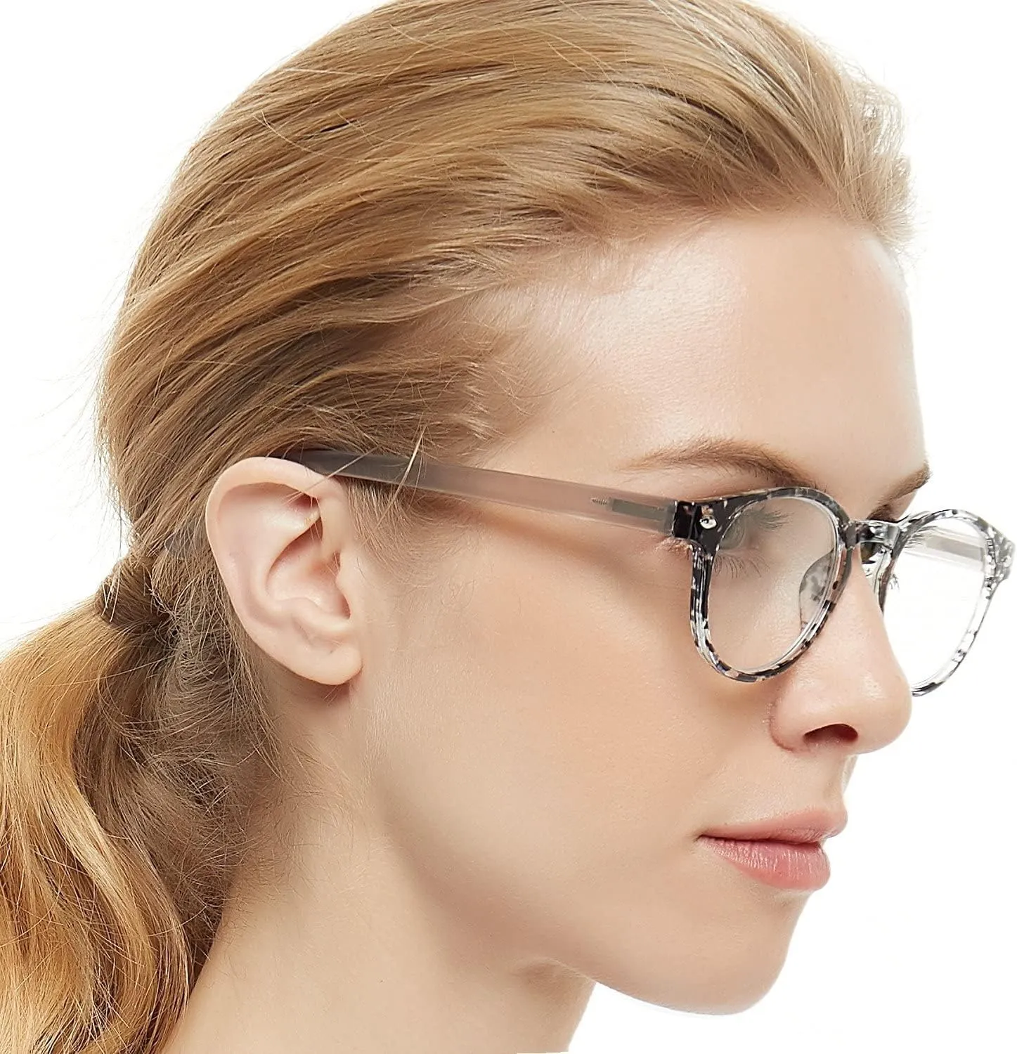 OCCI CHIARI Lightweight Designer Plastic frame Stylish Reading Glasses For Women(Black,1.0)