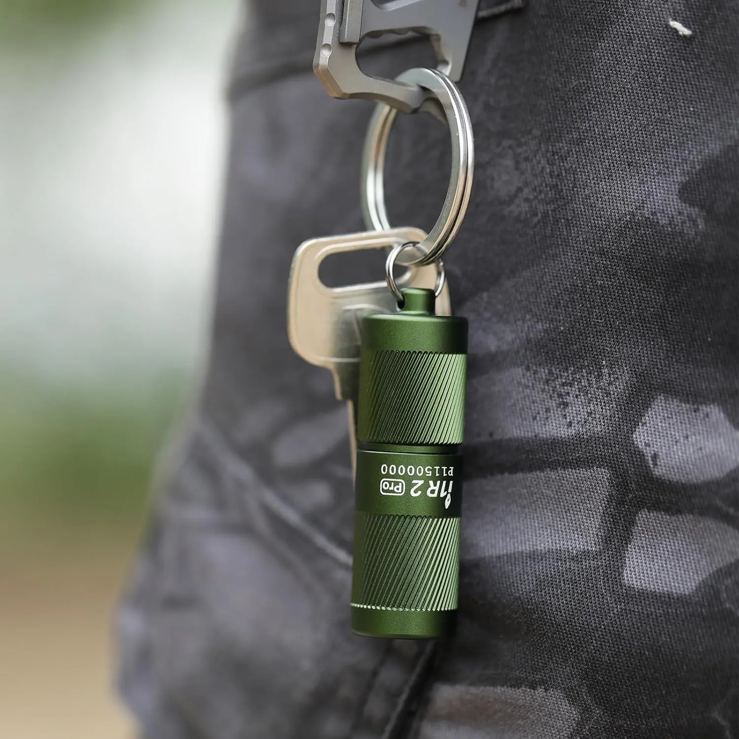 OLIGHT I1R 2 Pro Eos 180 Lumens EDC Rechargeable Keychain Flashlight, Powered by Built-in Rechargeable Battery with Type-C USB Cable, Slim Mini Handheld Light for Everyday Carry (OD Green)