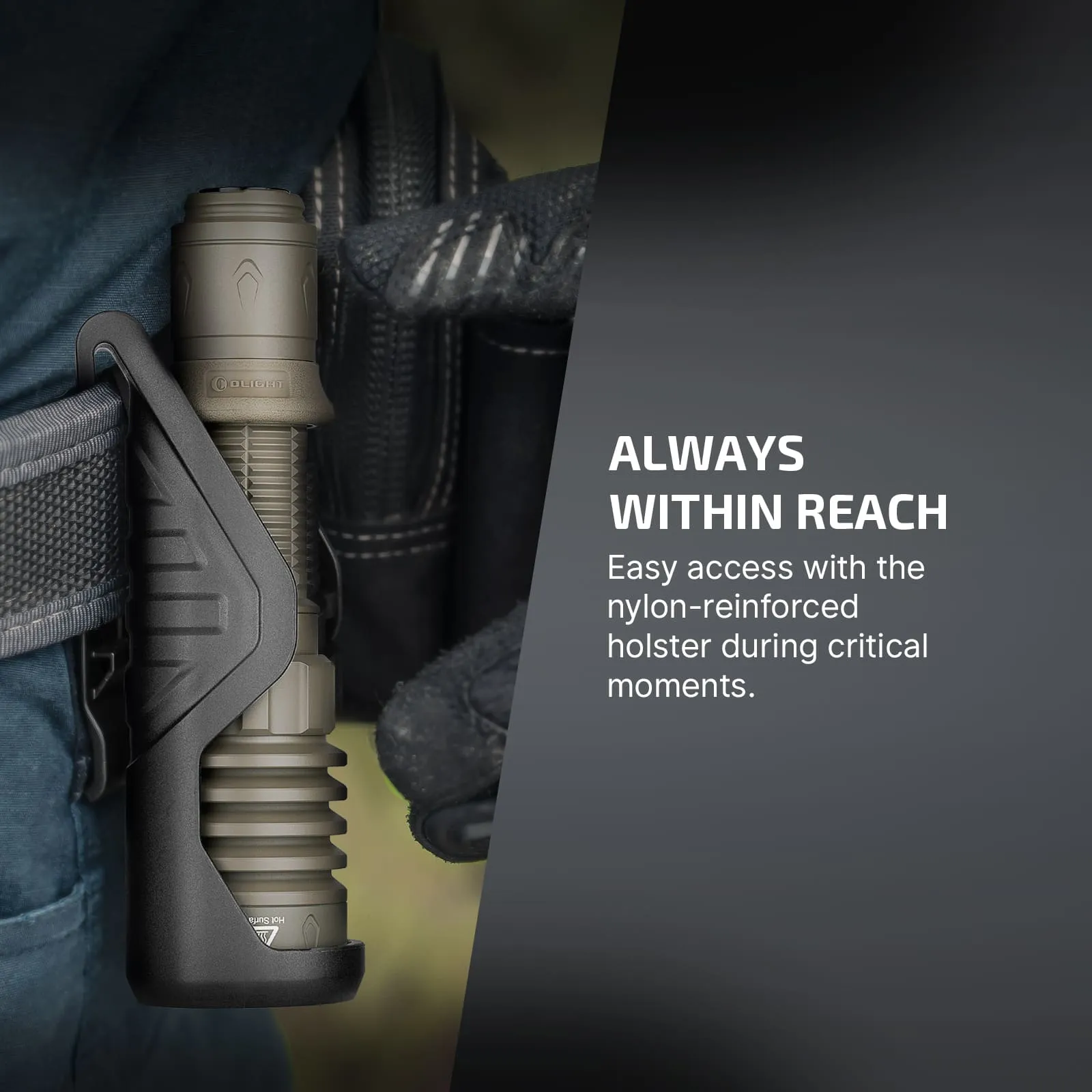 Olight Warrior X 4 2600 Lumen Long Throw Tac Torch - Flat Earth