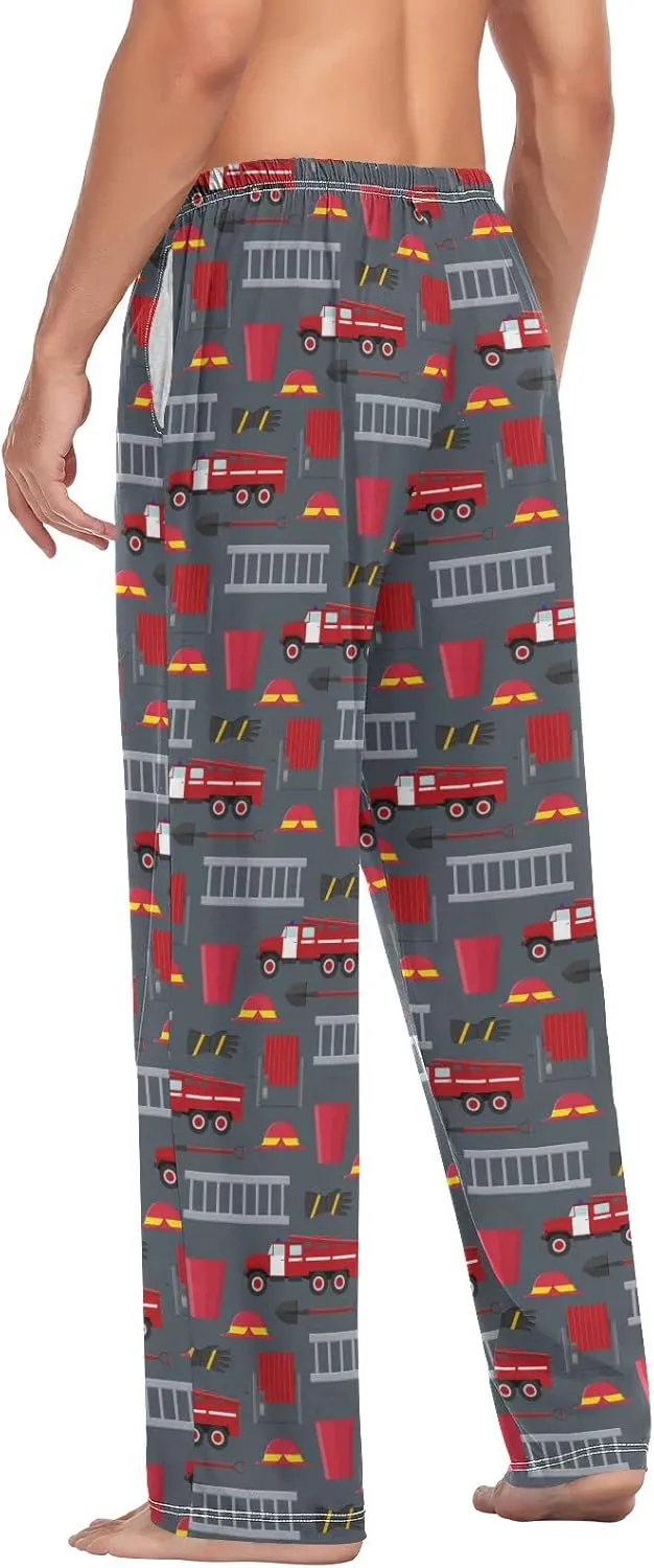 Ollabaky Pjs Men's Pajama Pants Separate Bottoms Men Long Sleep Pants Lounge Pants with Pockets