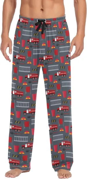 Ollabaky Pjs Men's Pajama Pants Separate Bottoms Men Long Sleep Pants Lounge Pants with Pockets
