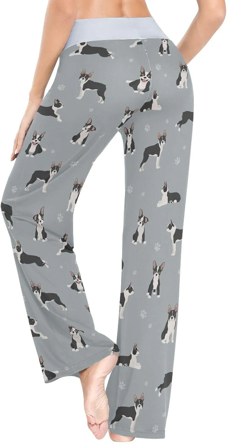 Ollabaky Women's Pajama Pants PJs Bottoms for Women Wide Leg Sleep Lounge Pants