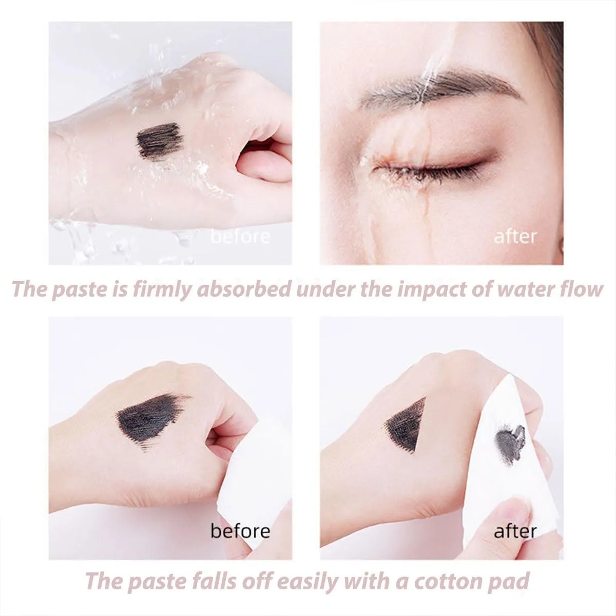 Onlymay Mascara Waterproof Mascara, Onlymay Eye Makeup, Onlymay Comb Mascara, Volumizing, Lengthening, Defining, Curling, Multiplying. Contains An Eyelash Curler (Black with clamp)