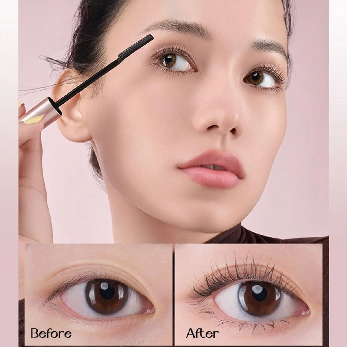 Onlymay Mascara Waterproof Mascara, Onlymay Eye Makeup, Onlymay Comb Mascara, Volumizing, Lengthening, Defining, Curling, Multiplying. Contains An Eyelash Curler (Black with clamp)