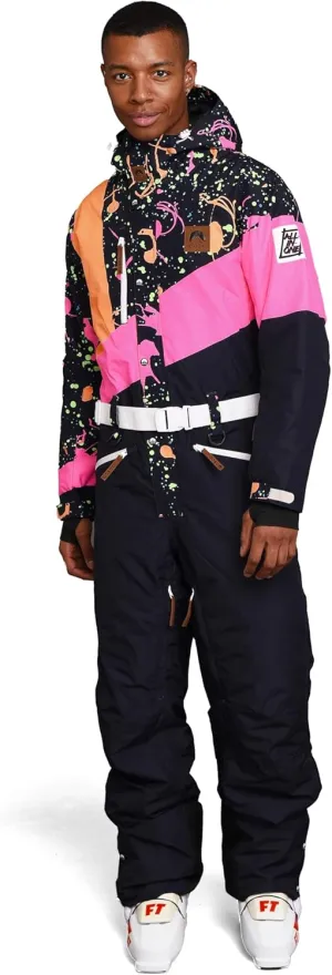 OOSC Clueless Ski Suit Men | Stylish Retro Design | Waterproof, Breathable, Insulated | Made with Recycled Polyester