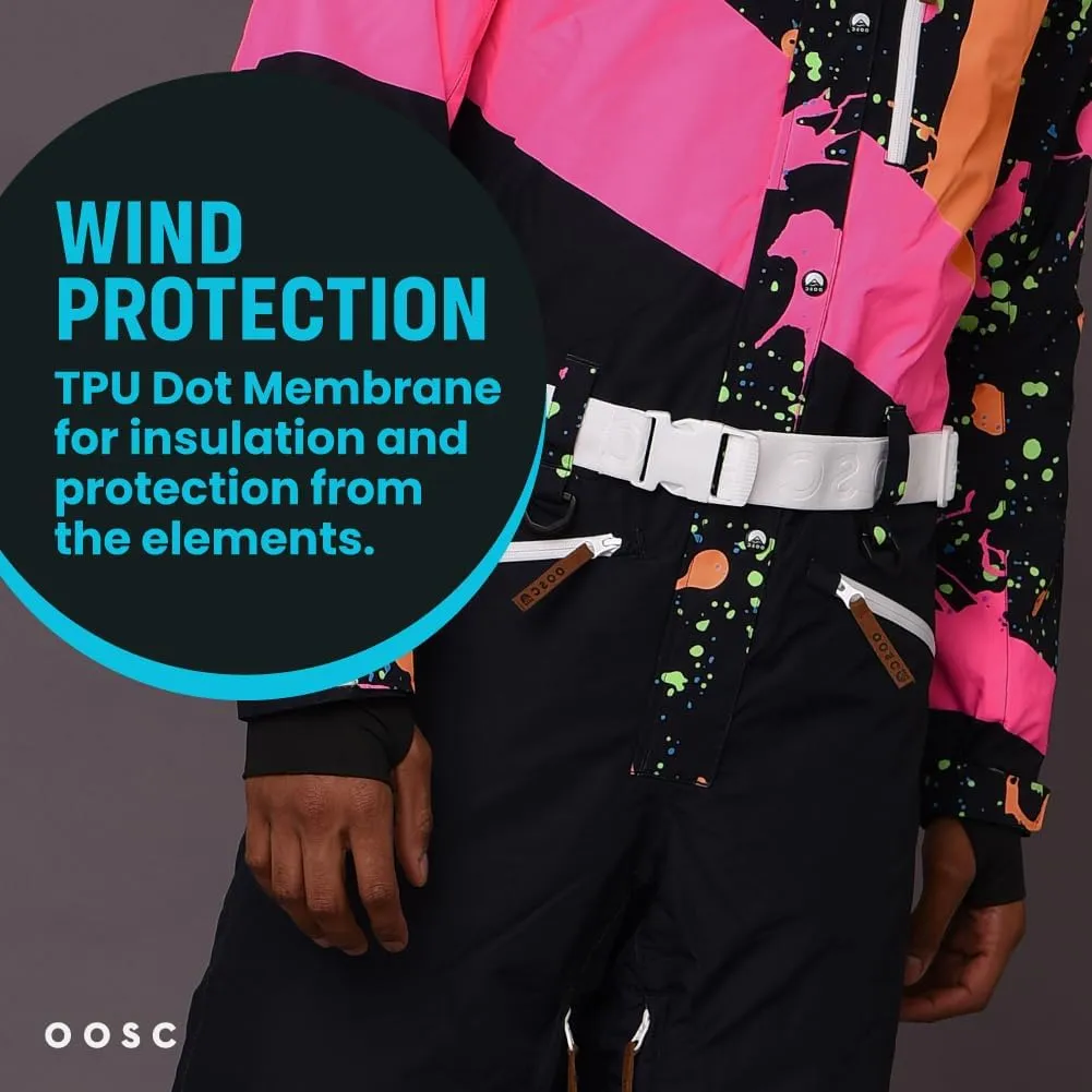 OOSC Clueless Ski Suit Men | Stylish Retro Design | Waterproof, Breathable, Insulated | Made with Recycled Polyester