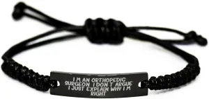 Orthopedic Surgeon Approved Funny Rope Wristband for Mom's Day Gifts from the Doctor Gifts for Women
