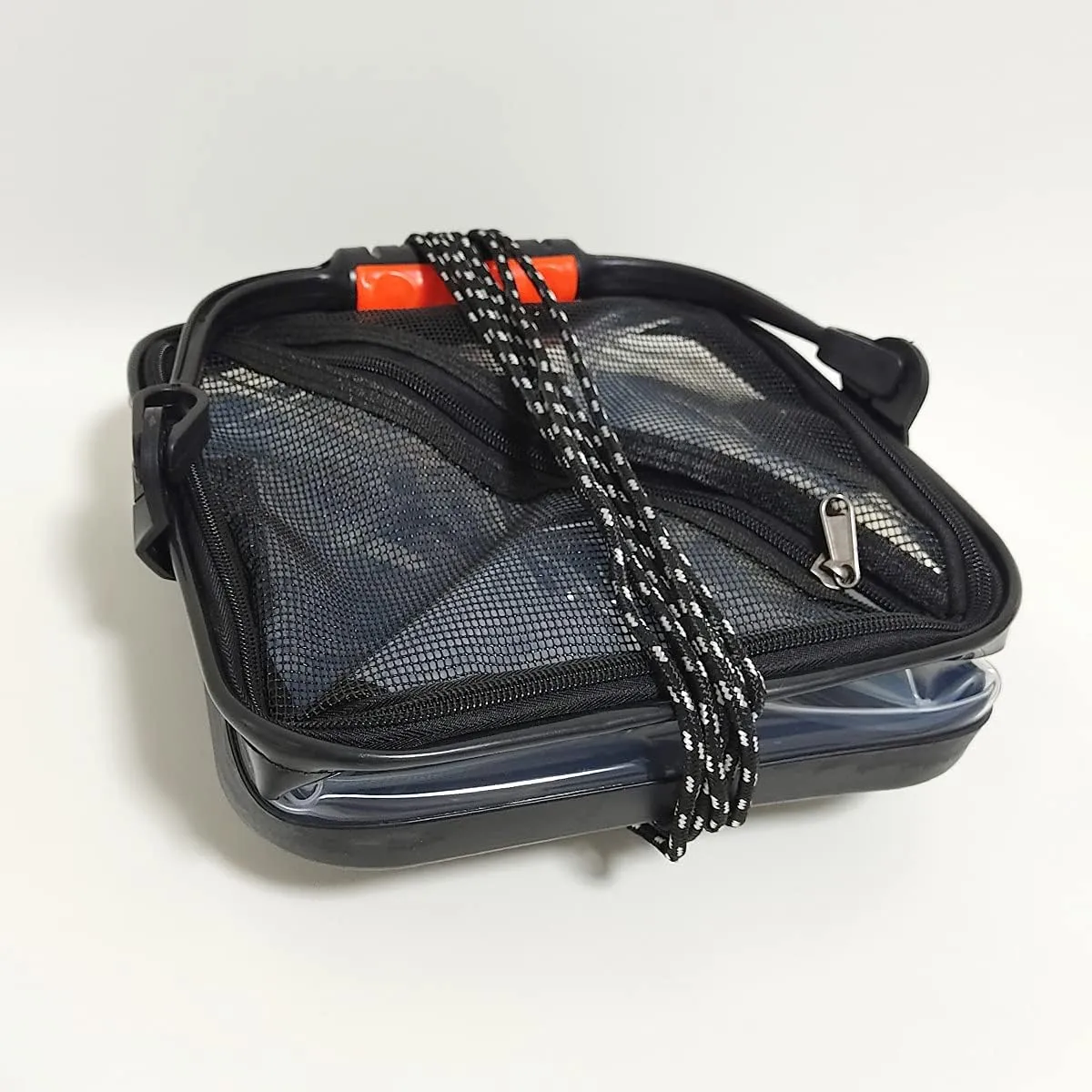 Orurudo Fishing Gear qb500130a01n0 Folding Bucket "Mierdo A" Observation Bucket, Water Pump, Compact, Lightweight, Transparent, Rope Included, 7.9 inches (20 cm)