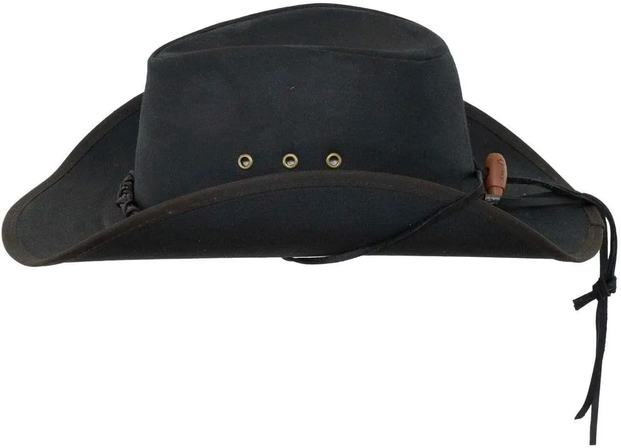 Outback Trading Company Men's 1484 Bootlegger UPF 50 Waterproof Breathable Western Cotton Oilskin Hat