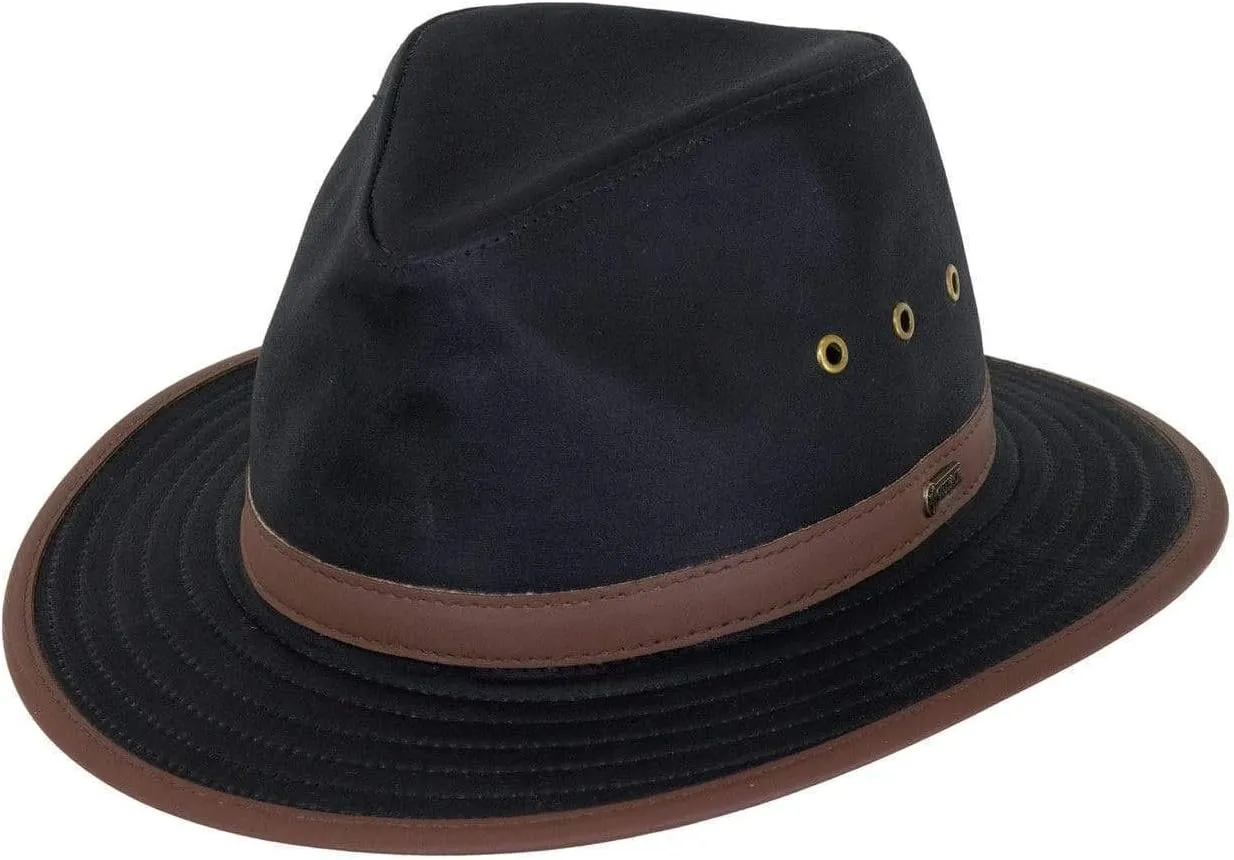 Outback Trading Company Unisex 1462 Madison River Sun-Protective Waterproof Crushable Cotton Oilskin Hat