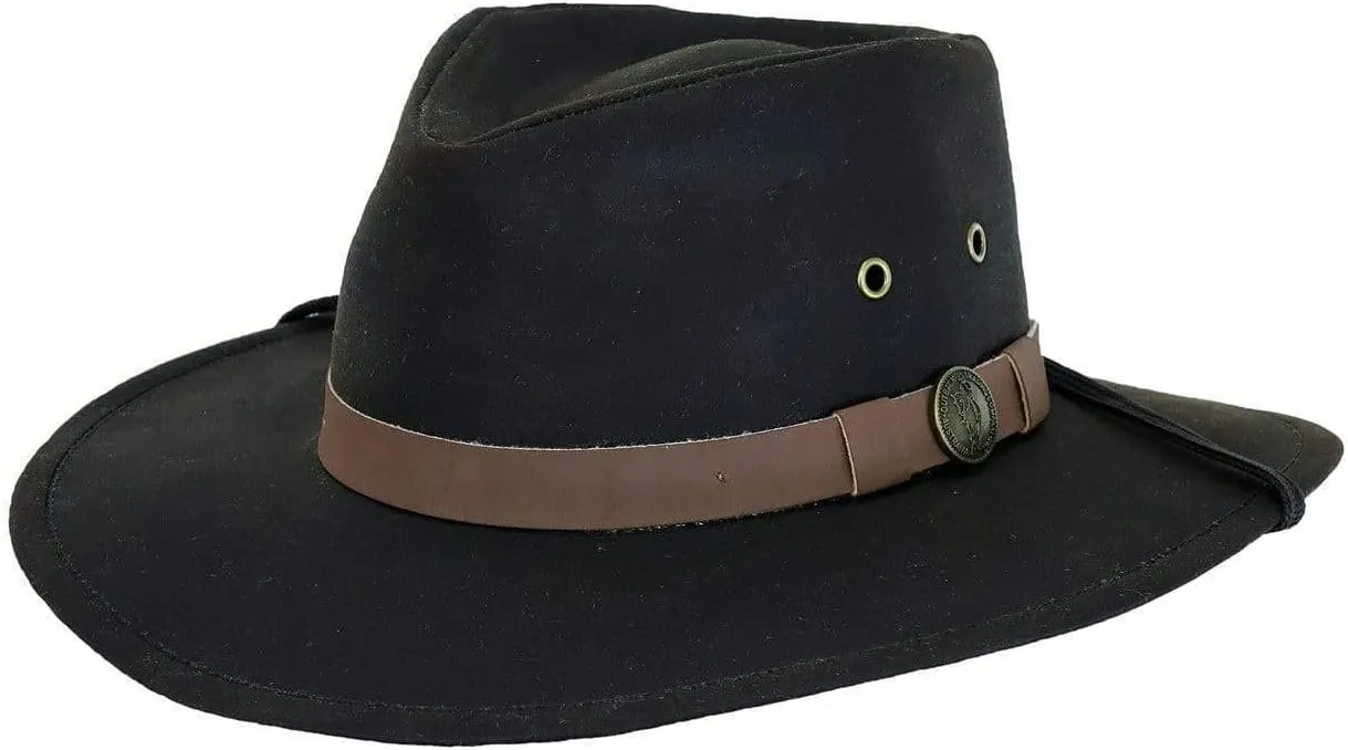 Outback Trading Company Unisex 1480 Kodiak UPF 50 Waterproof Breathable Outdoor Western Cotton Oilskin Hat