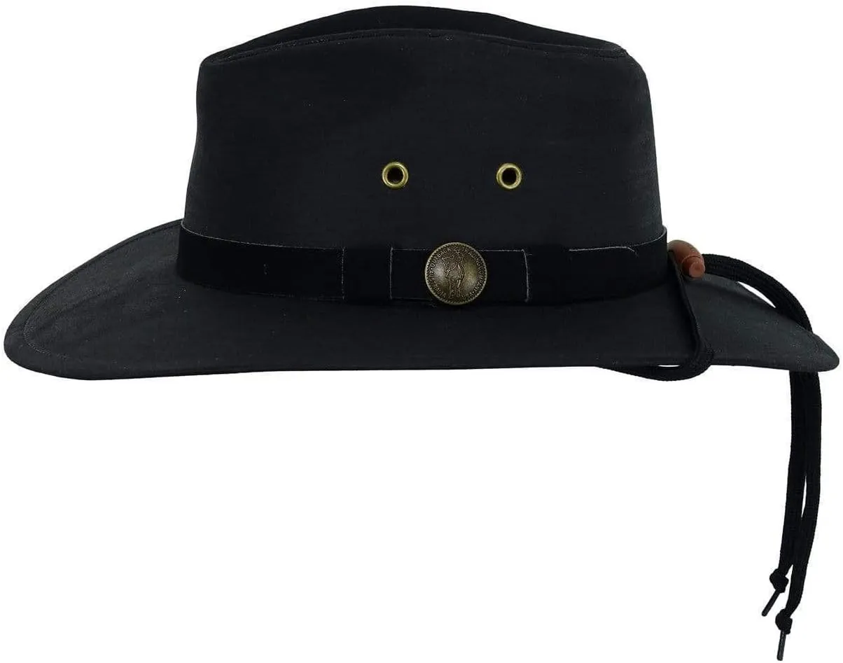 Outback Trading Company Unisex 1480 Kodiak UPF 50 Waterproof Breathable Outdoor Western Cotton Oilskin Hat