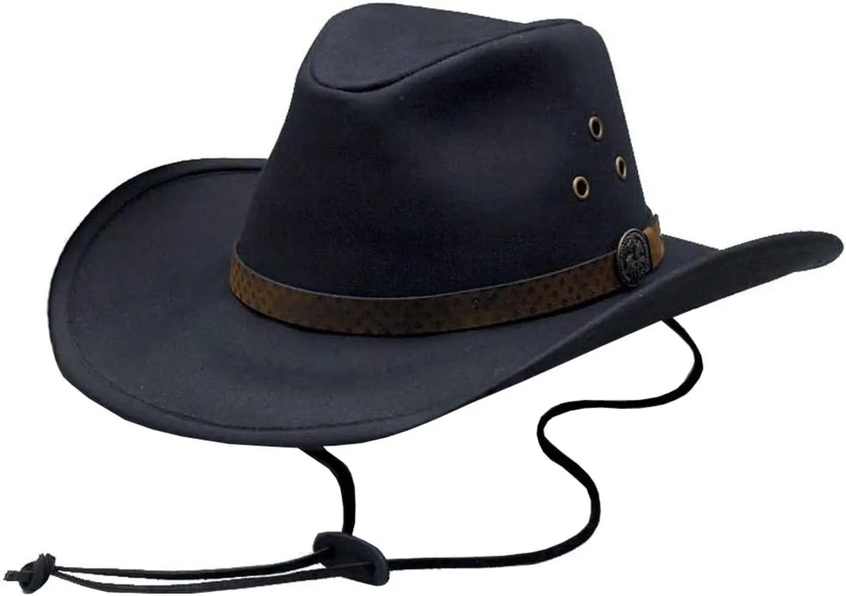 Outback Trading Company Unisex 1481 Trapper UPF 50 Waterproof Breathable Outdoor Western Cotton Oilskin Hat