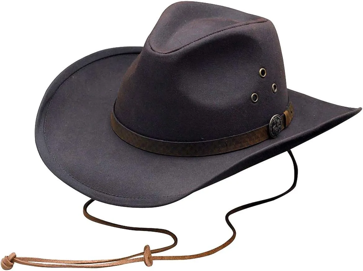Outback Trading Company Unisex 1481 Trapper UPF 50 Waterproof Breathable Outdoor Western Cotton Oilskin Hat