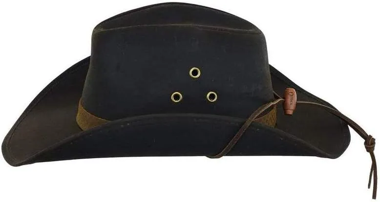 Outback Trading Company Unisex 1481 Trapper UPF 50 Waterproof Breathable Outdoor Western Cotton Oilskin Hat