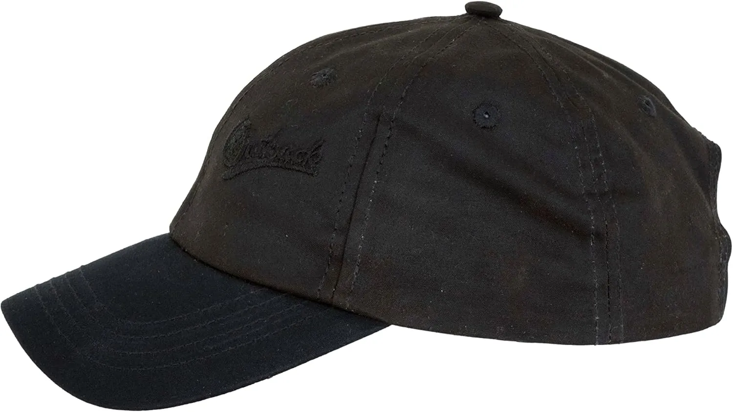 Outback Trading Men's Aussie Slugger Adjustable Breathable Waterproof Cotton Oilskin Baseball Cap with Air Vents