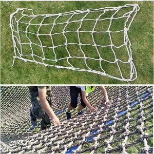 Outdoor Cargo Climbing Net Truck Trailer Nets Backyard Treehouse Netting Heavy Duty Playground Climbing Safety Protection Net for Child,5 * 9.5m