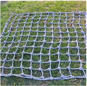 Outdoor Climbing Net for Kids and Adult,Climbing Net for Swing Set, Heavy Duty Rope Outdoor Cargo Webbing Net,Military Climbing Cargo Net Dia(10mm*12cm,2X3m/6.6X9.8ft)