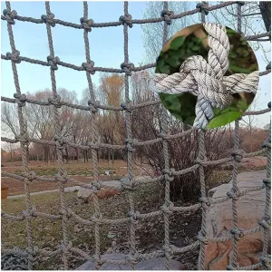 Outdoor Climbing Net for Kids and Adult,Climbing Net for Swing Set, Heavy Duty Rope Outdoor Cargo Webbing Net,Military Climbing Cargo Net(10mm-10cm,1X8m/3.3X24.25ft)