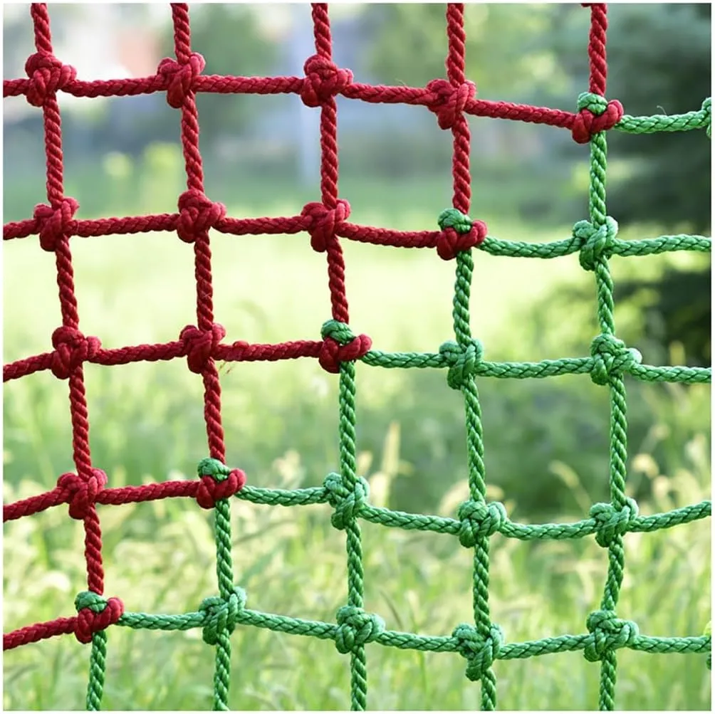 Outdoor Climbing Net for Kids and Adult,Climbing Net for Swing Set, Heavy Duty Rope Outdoor Cargo Webbing Net,Military Climbing Cargo Net(14mm-12cm,1X2m/3.3X6.6ft)