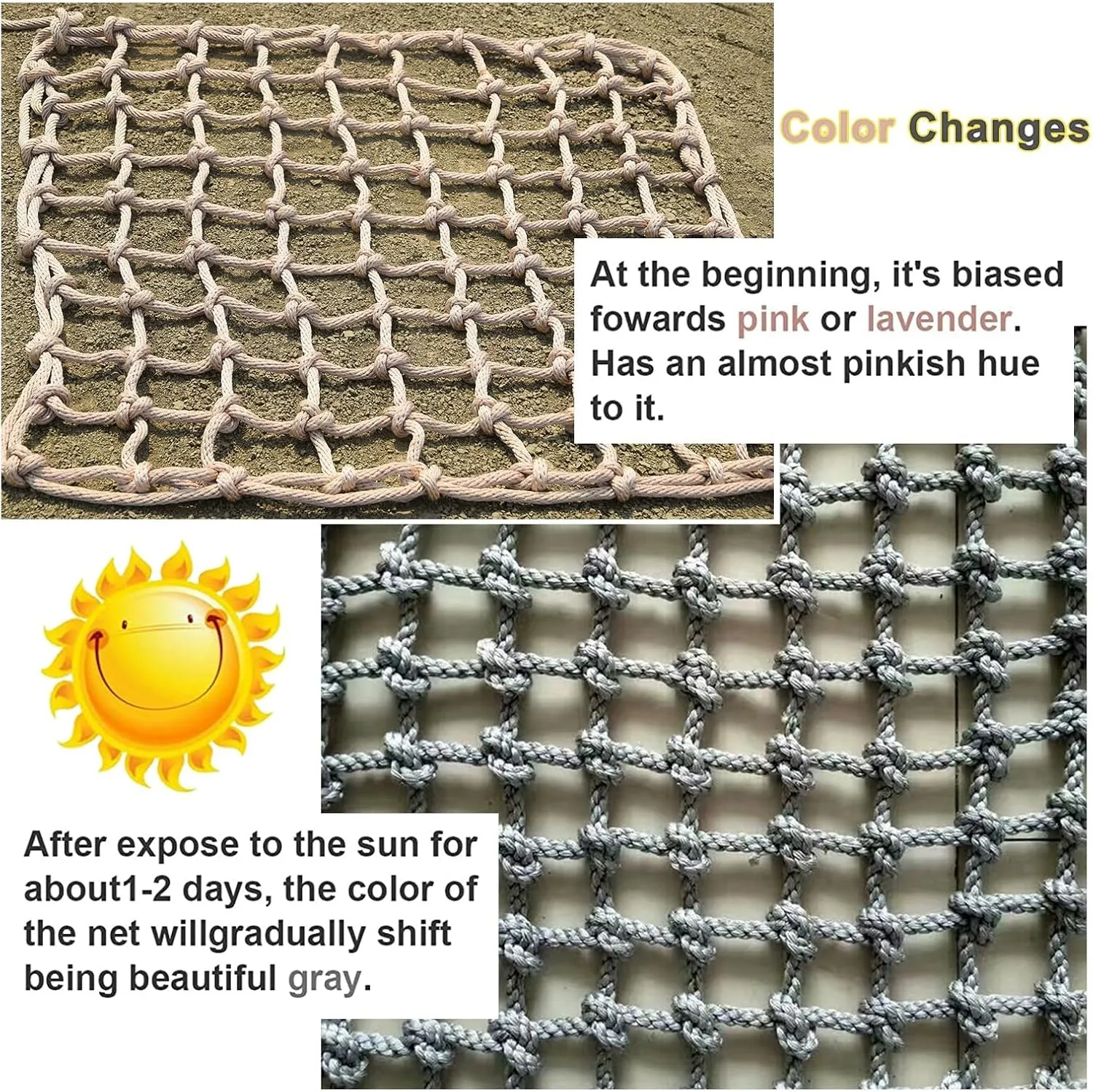 Outdoor Climbing Net for Kids and Adult,Polyester Playground Military Climbing Net Cargo, Kids Safety Protection Net, Rope Ladder, Jungle Gyms, Swingset, Treehouse,16.4 * 31.2ft