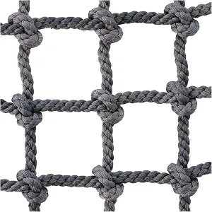 Outdoor Climbing Net Rope,Indoor Safety Protection Net,Sturdy Climbing Cargo Net,Plant Support Climbing Frame Netting,for Playground,Treehouse(Size:10 mm,Color:9.8x9.8ft)