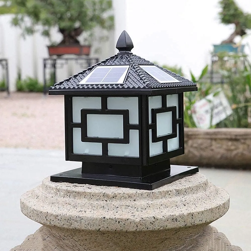 Outdoor column head lamp, solar lamp, outdoor wall lamp, garden lamp, column head lamp, villa garden lamp, waterproof door lamp, outdoor column head lamp, column head lamp, and landscape lam