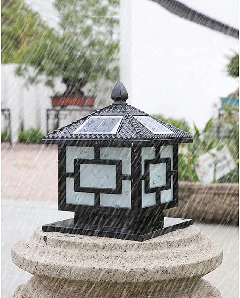 Outdoor column head lamp, solar lamp, outdoor wall lamp, garden lamp, column head lamp, villa garden lamp, waterproof door lamp, outdoor column head lamp, column head lamp, and landscape lam