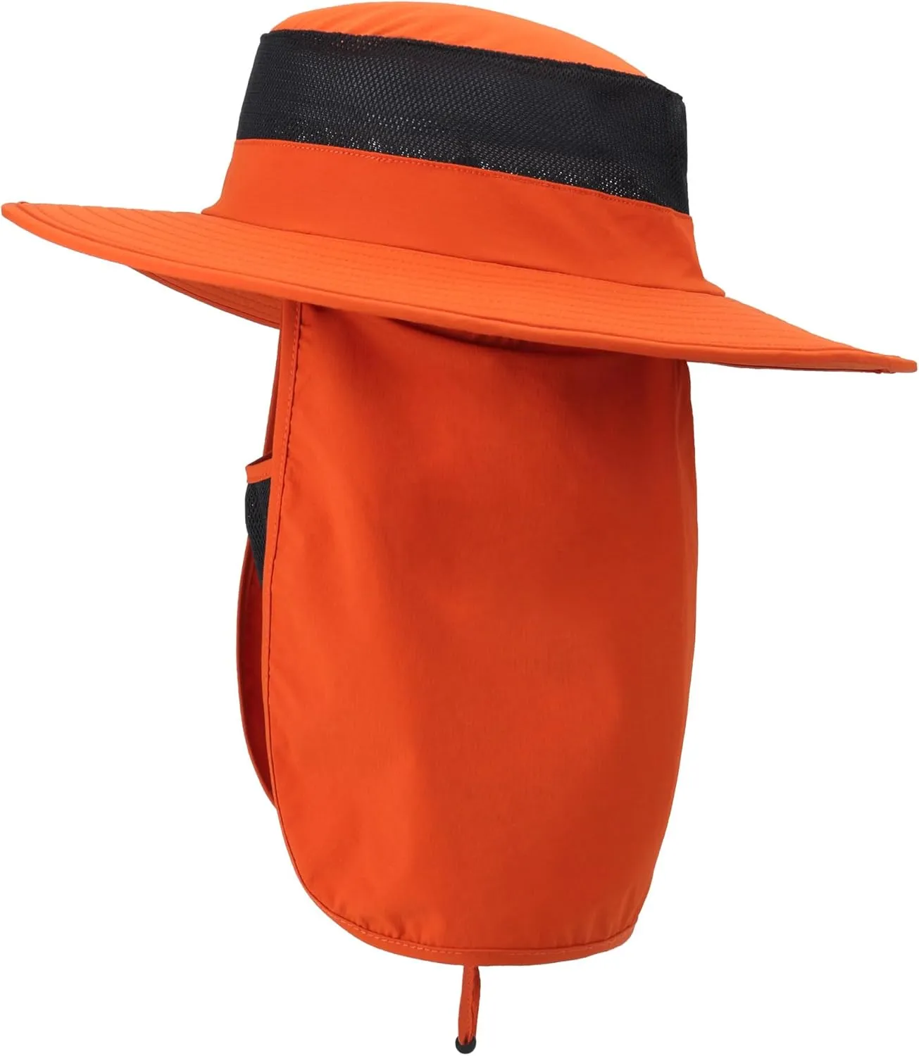 Outdoor Sun Hat UPF 50 Protection Waterproof Fishing hat Face Cover Summer Neck Flap Hat
