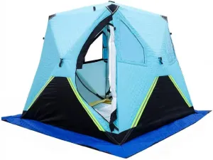 Outdoor Winter Camping Winter Fishing Tent Ice Fishing Shelter Plus Fleece Fabric, No Fear of Cold, Suitable for 2-3 People, Blue