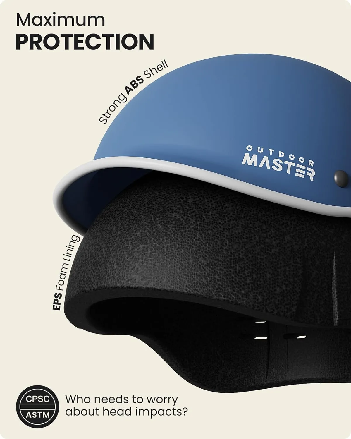 OutdoorMaster Bike Helmet for Adults,Adjustable Cycling Helmet with Light for Men & Women - Safety Certified for Bicycle Skateboard Road Bike Skating Roller Commuting Helmet