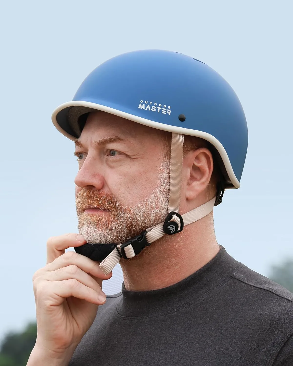 OutdoorMaster Bike Helmet for Adults,Adjustable Cycling Helmet with Light for Men & Women - Safety Certified for Bicycle Skateboard Road Bike Skating Roller Commuting Helmet