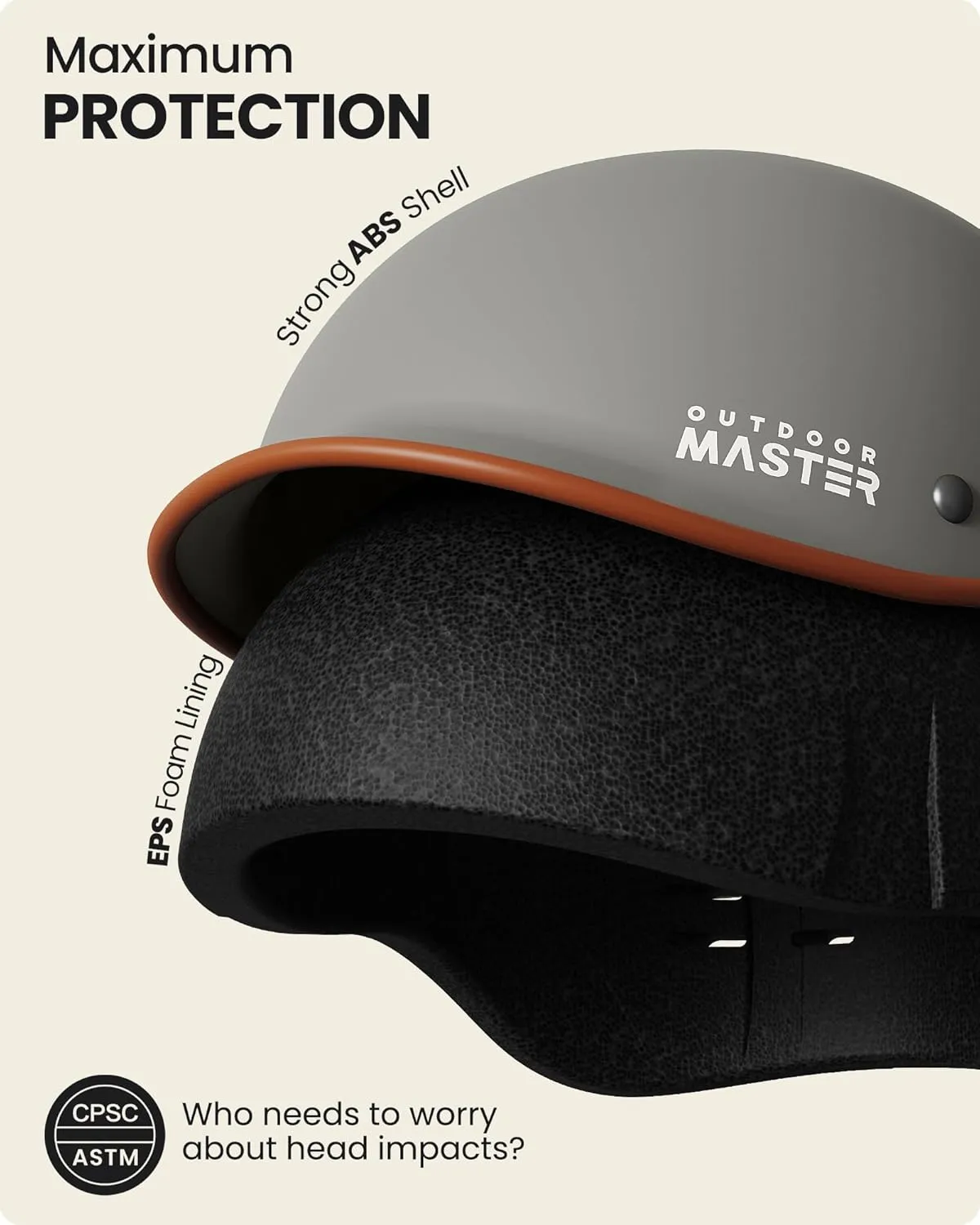 OutdoorMaster Bike Helmet for Adults,Adjustable Cycling Helmet with Light for Men & Women - Safety Certified for Bicycle Skateboard Road Bike Skating Roller Commuting Helmet
