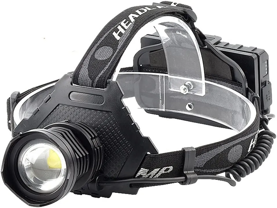 P70 Telescopic Zoom Glare Headlight USB Rechargeable Night Fishing Light Head-Mounted Torch High-Power LED Headlight