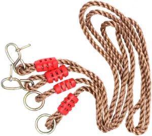 Pair Adjustable Pe Swing Rope for Tree Beam Load Bearing Durable for Playground Use Adults