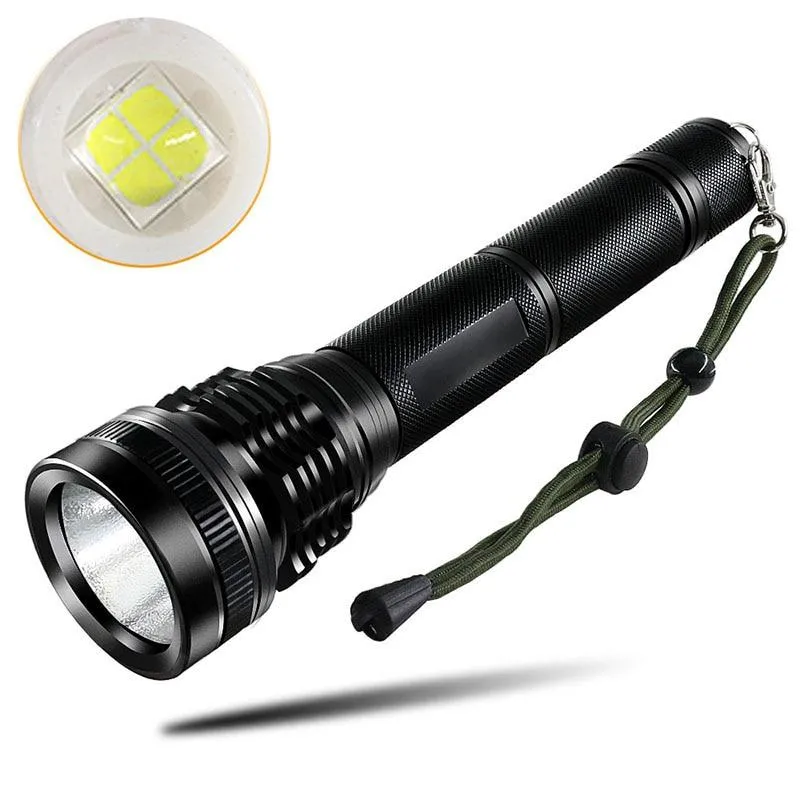 PANYUE 2PCS LED Tactical Flashlight Torch XHP50 High Power 5000 Lumens LED Aluminum Flashlight Torch Powered by 2* 18650 Battery