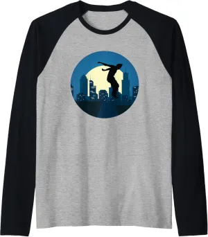 Parkour I City I Acrobatics Athletes Freerun Raglan Baseball Tee