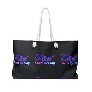 Patriotic Weekender Bag | Faith By Flag Tote | Travel Bag, Beach Bag, Gym Bag, Overnight Bag, Sports Bag