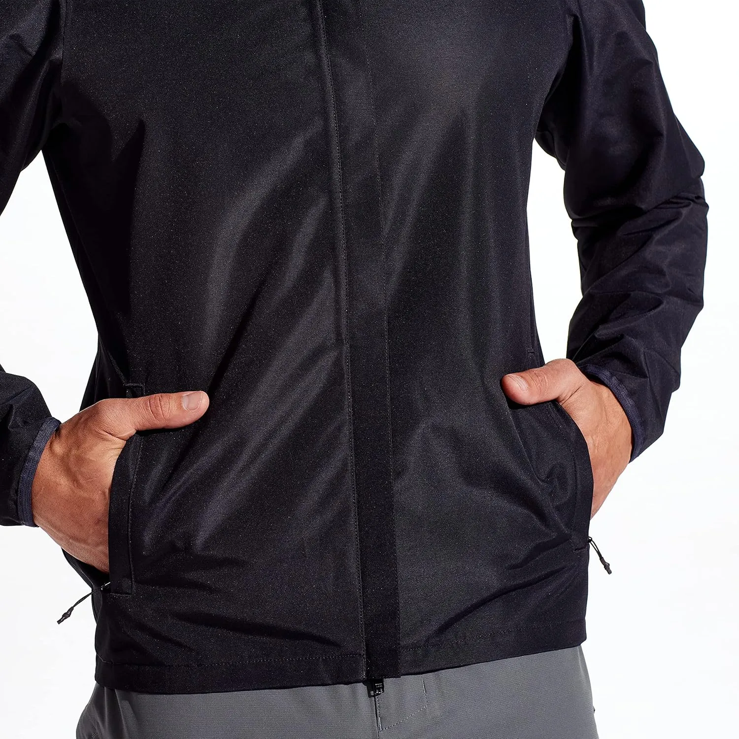 PEARL IZUMI Men's Canyon 2.5 Layer Waterproof Fabric Rain Jacket, Length, Breathable Material with Hood for Full Protection