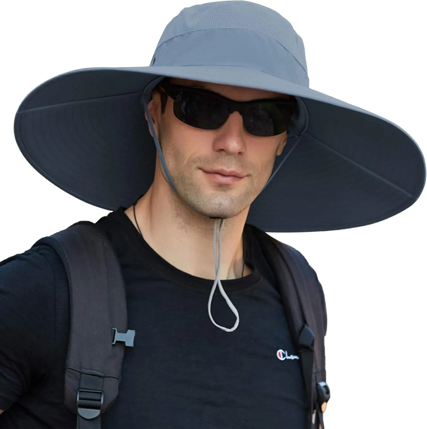 Peicees Super Wide Brim Sun Hat UPF 50  UV Waterproof Fishing Hat for Men Women