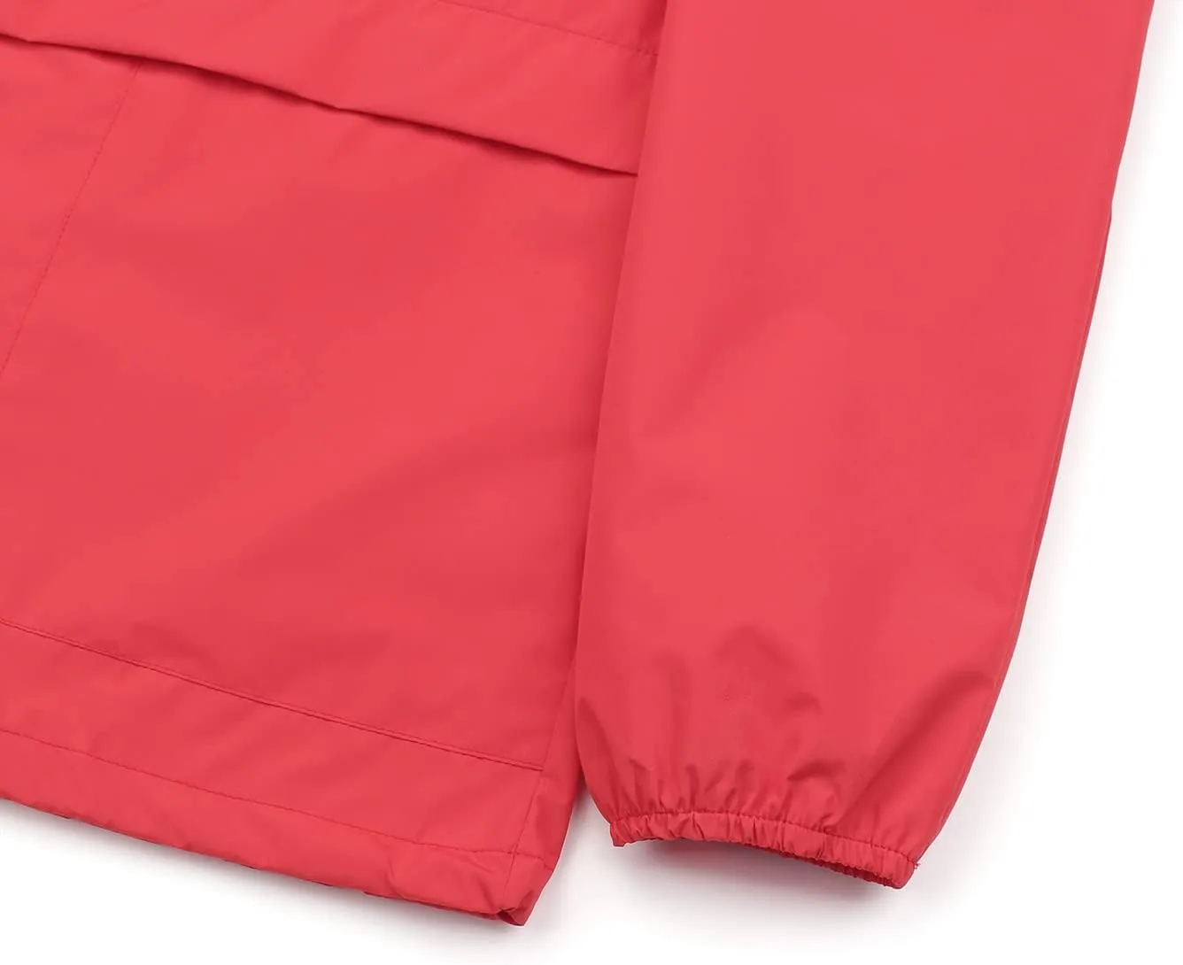 PESION Women's Waterproof Raincoat Lightweight Rain Jacket Hooded Windbreaker with Pocket for Outdoor