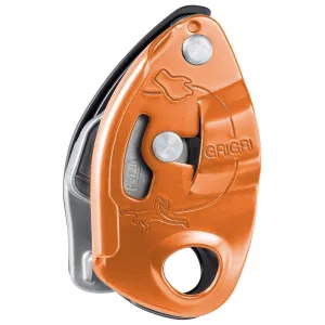 PETZL GRIGRI  Belay Device Assisted Braking Rock Climbing Rappelling Orange